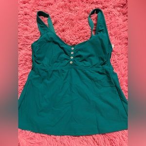 teal swim top 🔝